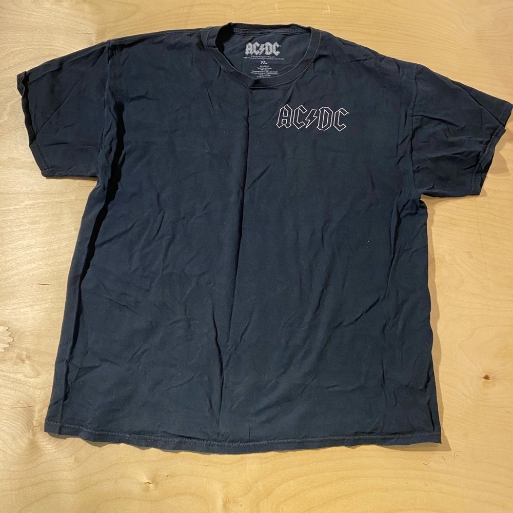 AC/DC Black Men's T-Shirt 2019 XL (LU)
